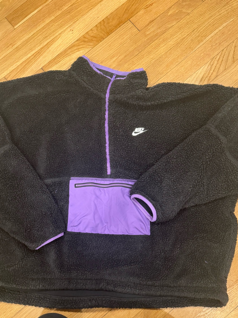 Nike Black Jacket with Purple Accent